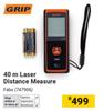 Grip 40m Laser Distance Measure