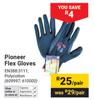 Pioneer Flex Gloves EN388:3111 Polycotton 609997, 610000-Per Pair