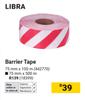 Libra Barrier Tape 442770 75mm X 100m