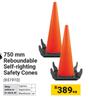 750mm Reboundable Self-Righting Safety Cones 651910-Each