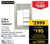 Home & Kitchen 2 Door Built In Cupboard-1.2m (w) x 2.1m (h), 500mm (d)
