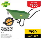Lasher Concrete Pan Wheelbarrow