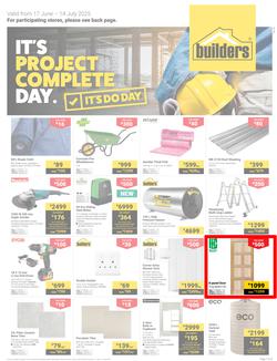 Builders Inland : It's Project Complete Day (17 June - 14 July 2025), page 1