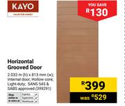 Kayo Horizontal Grooved Door