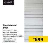 Dortello Cairo Internal Door