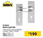 Builders 2 Lever Dove Lock Set