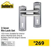 Builders 2 Lever Rio Lock Set