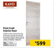 Kayo Print Craft Interior Door