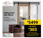 Slide n Space Sliding Door With Mirror