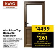 Kayo Aluminium Top Horizontal Glass Door