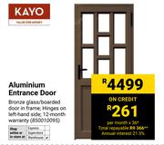 Kayo Aluminium Entrance Door