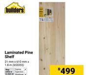 Builders Laminated Pine Shelf-21mm x 610mm x 1.8m