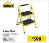Builders 2 Step Stool Steel