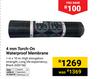 4mm Torch On Waterproof Membrane
