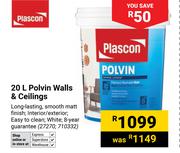 Plascon 20L Polvin Walls & Ceilings