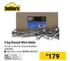 Builders 5Kg Round Wire Nails-75mm x 55mm