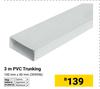 3m PVC Truncking 100mm x 40mm