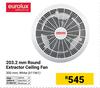 Eurolux 203.2mm Round Extractor Ceiling Fan