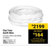 Flat Twin Earth Wire
