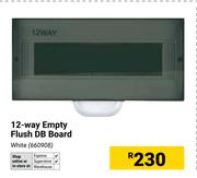 12 Way Empty Flush DB Board White