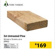 York Timbers SA Untreated Pine 50mm x 6mm x 6m 8962