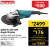 Makita 2200W 230mm Angle Grinder
