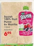 Squish 100% Fruit Puree 6+ Months-110ml