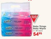 Baby Things Baby Wipes-3 x 80 Wipes