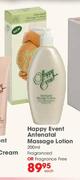 Happy Event Antenatal Massage Lotion (Fragranced Or Fragrance Free)-200ml Each