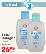 Johnsons Baby Cologne Assorted-100ml Each