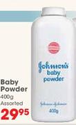 Johnsons Baby Powder-400g
