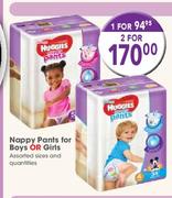 Huggies Nappy Pants For Boys Or Girls-For 2