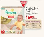 Pampers Care Pants Size 5-Per Nappy
