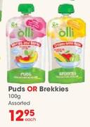Olli Puds or Brekkies Assorted-100g Each