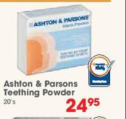 Asthon & Parsons Teething Powder-20's