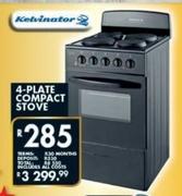 KELVINATOR 4 Plate Compact Stove 