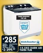 KELVINATOR 14.5KG Dark Lid Twin Tub 