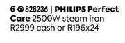 Philips Perfect Care 2500W Steam Iron 828236
