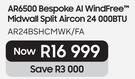 Samsung AR6500 Bespoke AI Wind Free Midwall Split Aircon 24000 BTU AR24BSHCMWK/FA