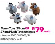 Tom's Toys 25cm Or 27cm Plush Toys Animals 8500131225002/1/850013117001/2/3-Each