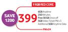 Vodacom Data Sim-On 11GB Red Core