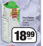 First Choice UHT Process Cream-250ml Each