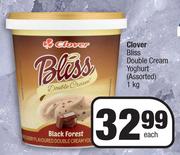 Clover Bliss Double Cream Yoghurt Assorted-1Kg Each