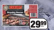 Eskort Bacon Back, Streaky Or Lean Diced-200g Each