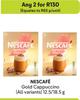 Nescafe Gold cappuccino (All Variants)-For 2 x 12.5/18.5g