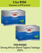 Five Roses Strong African Blend Tagless Teabags-For 2 x 200's