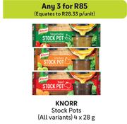 Knorr Stock Pots (All Variants)-For 3 x 4 x 28g