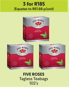 Five Roses Tagless Teabags-For 3 x 102's