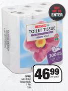 Spar Mini Toilet Tissue Rolls 1 Ply-18s Per Pack
