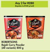 Robertsons Rajah Curry Powder (All Variants)-For Any 2 X 800